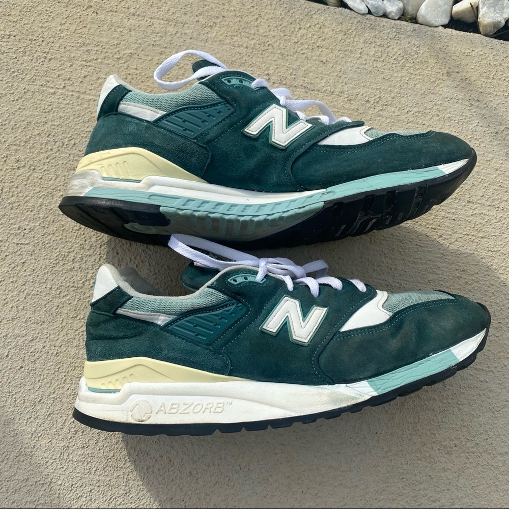 New Balance 998 Explore By Sea M998CSAM Men’s Size 13 Green White Abzorb USA - Picture 6 of 12